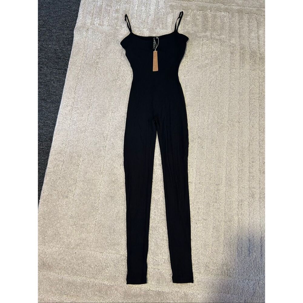 SKIMS Black Sleeveless Bodysuit